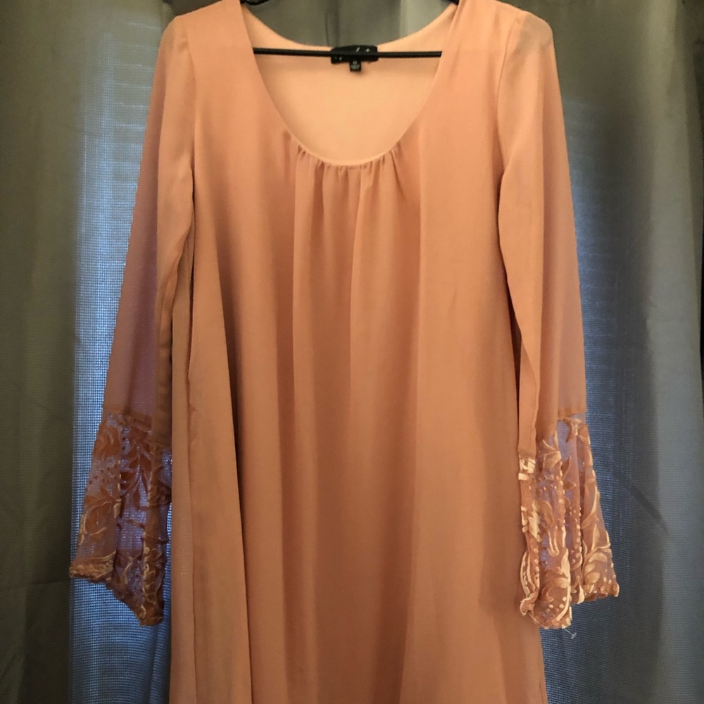 Blush colored boutique dress